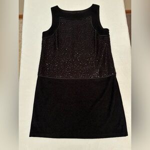 LOFT Women’s Black Wool Sleeveless Dress Size 12